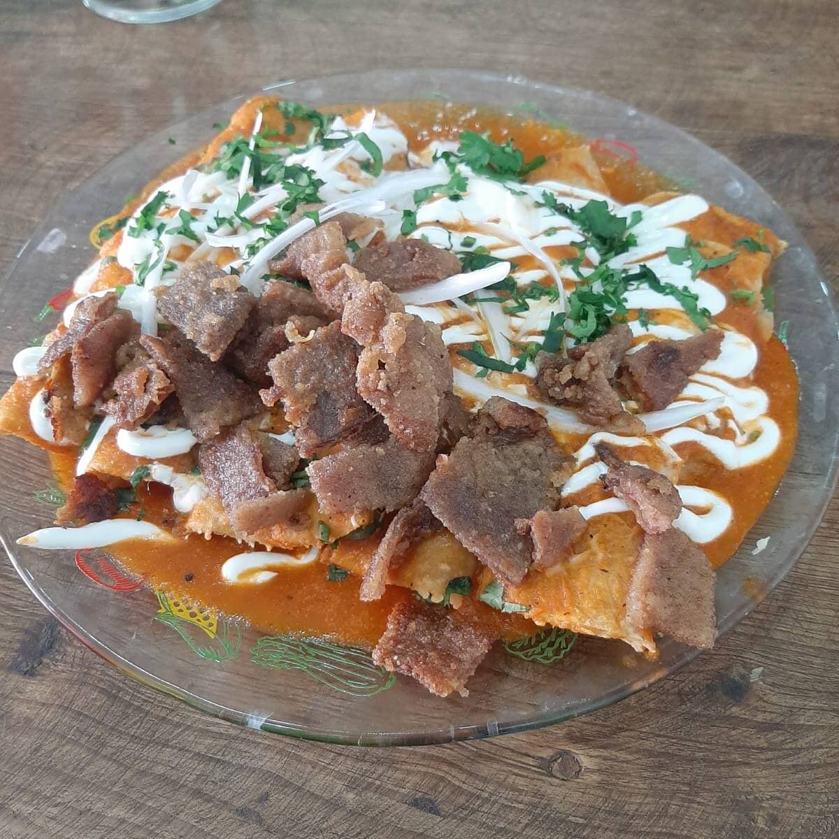 Enchiladas Rojas de Suadero