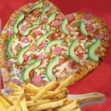Pizza Corazón Tamaño Familiar