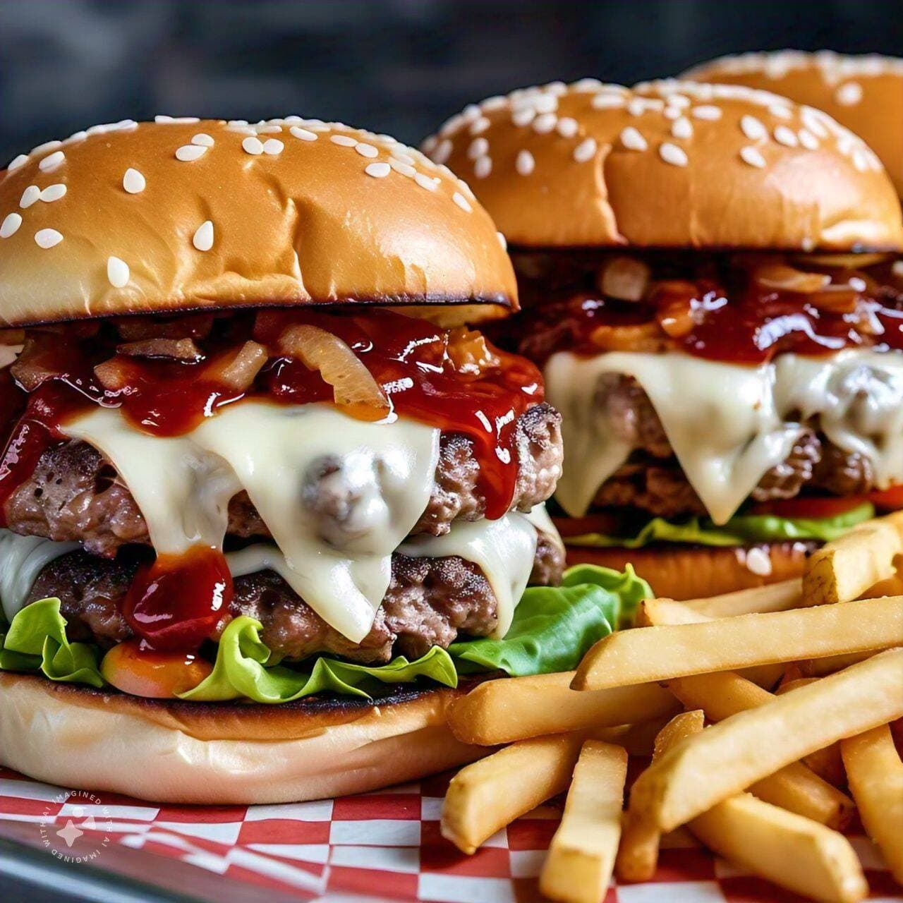 3 Hamburguesas (c/Papas)