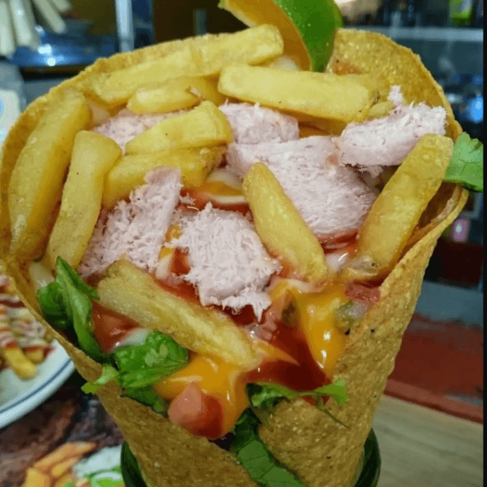 Cono de Chicharrón