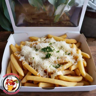 Porcion de Papas Familiar Topping de Queso Blanco