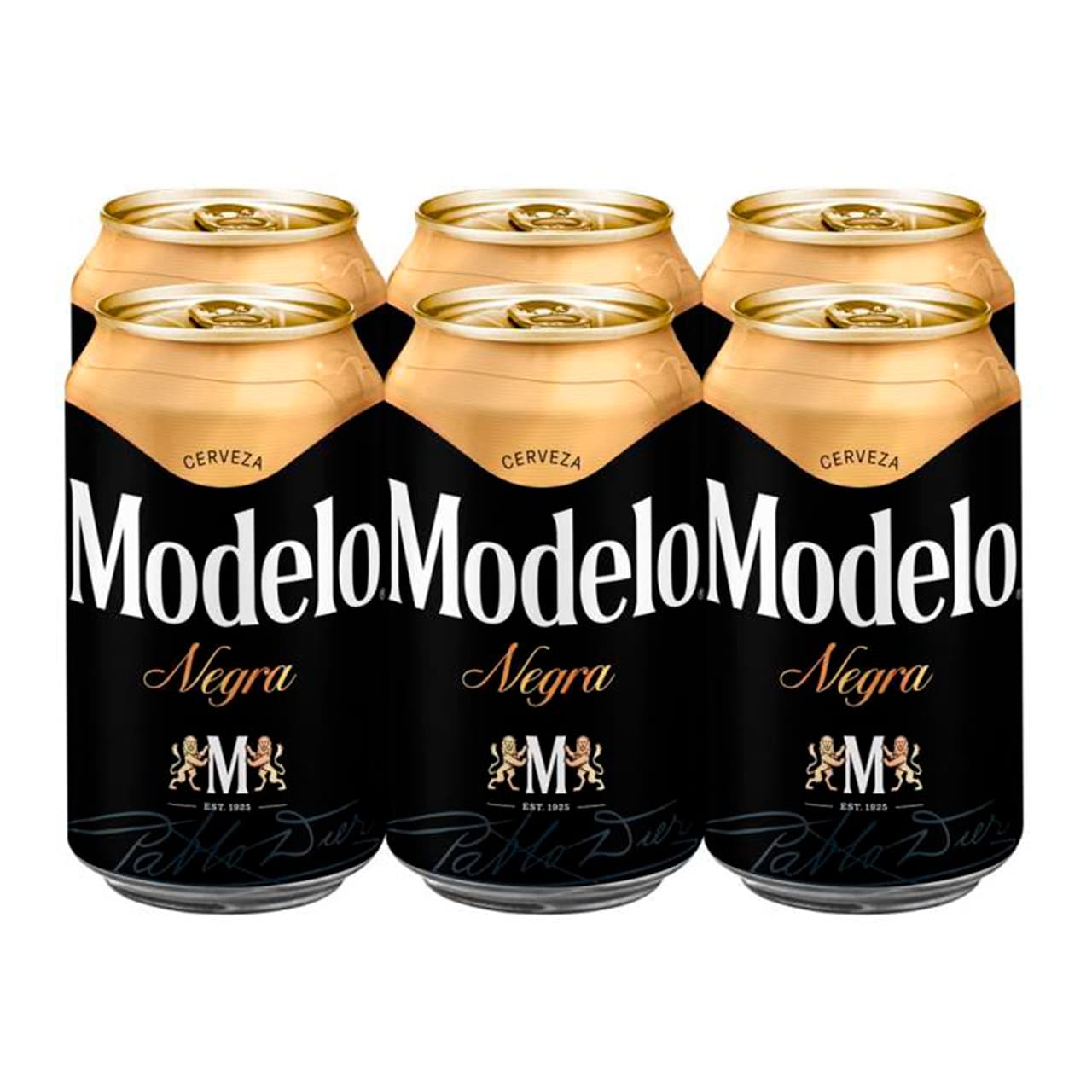 Modelo Cerveza Negra Lata Six Pack 355 ml