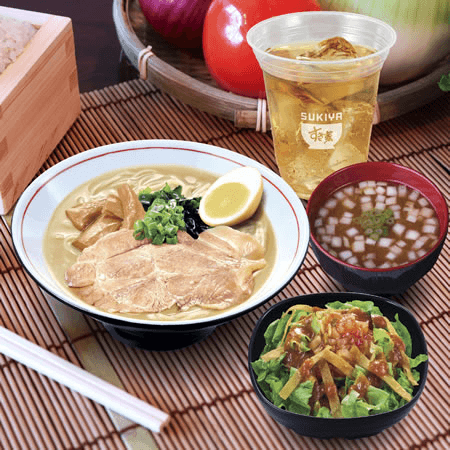 Tonkotsu Ramen Combo Ensalada Azteca