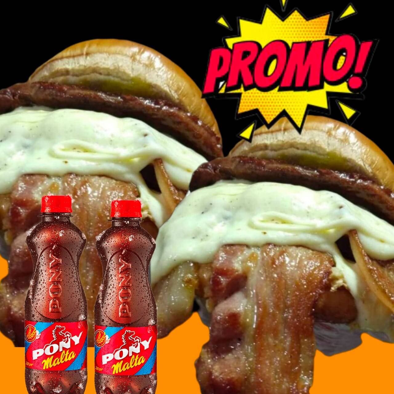 COMBO 2 BURGER TOCI-QUESO+ 2 GASEOSAS 🍔🍔
