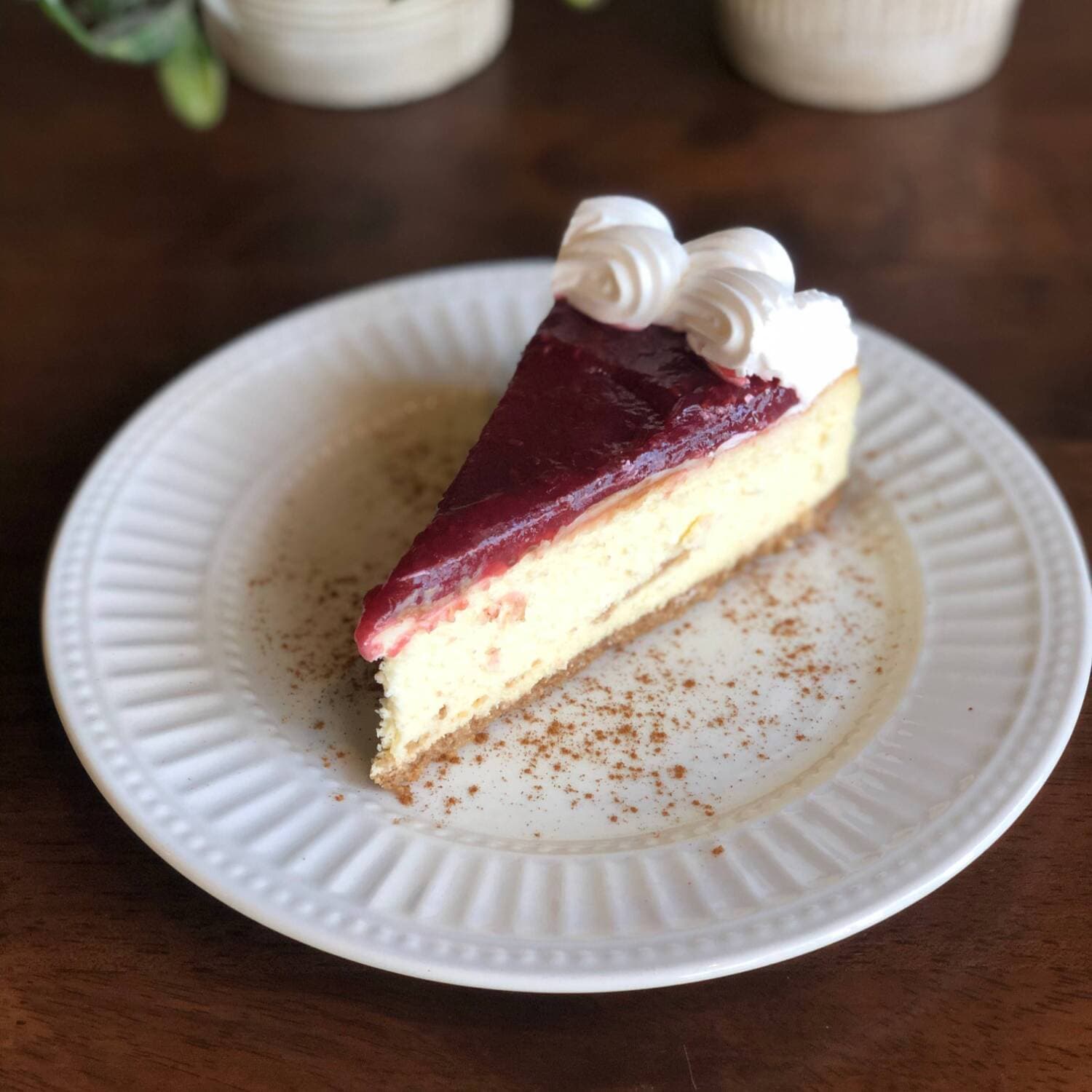 Pay de Queso con Frambuesa