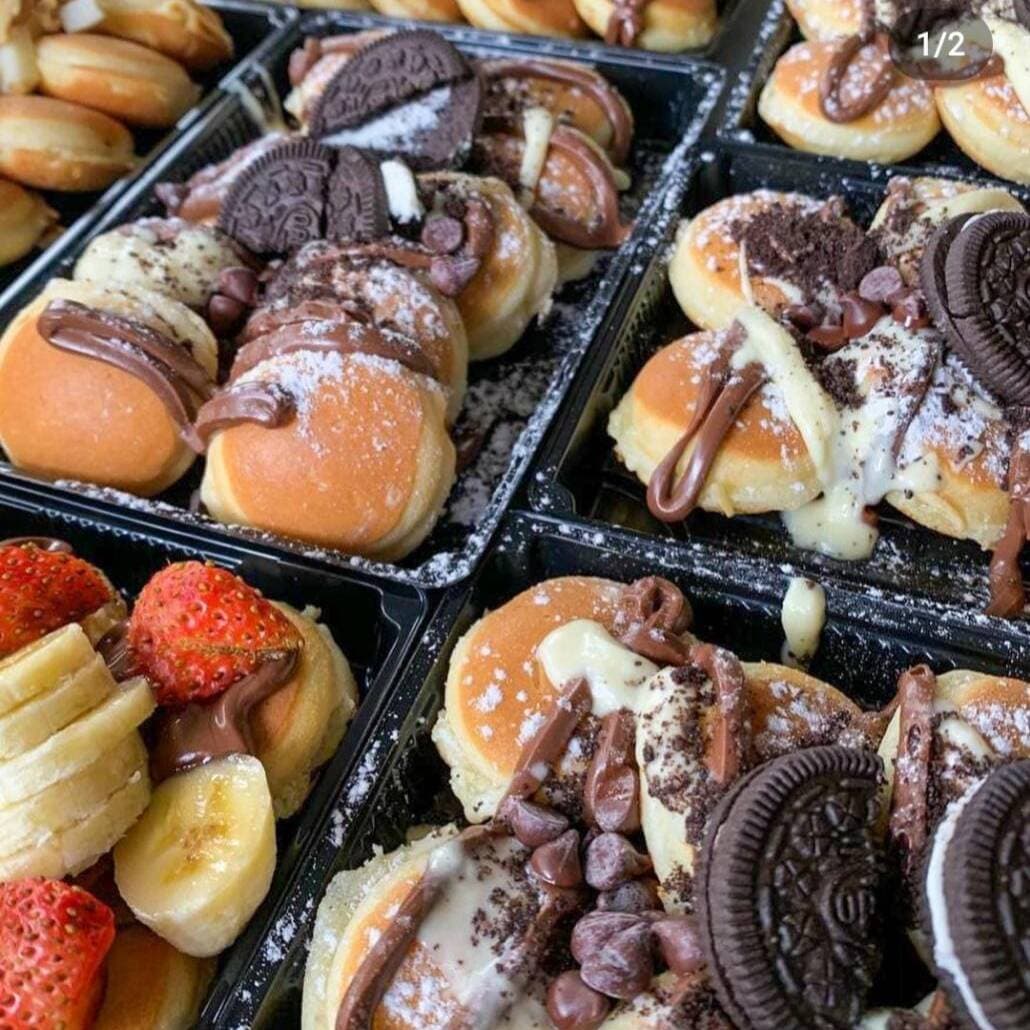 15 Minipancakes más 2 Toppings