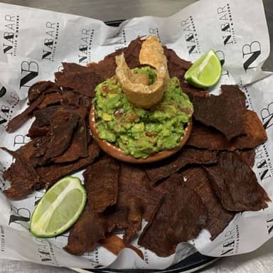 Cecina con Guacamole