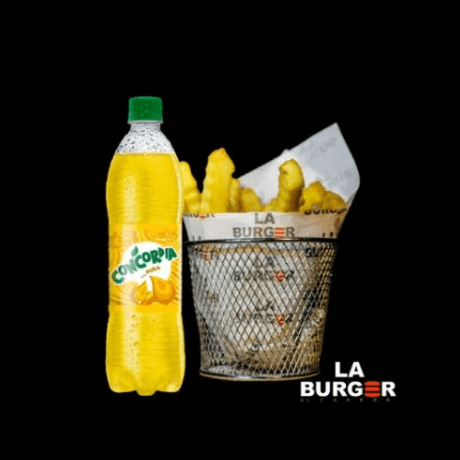 Combo de Papas Fritas más Gaseosa 355 Ml