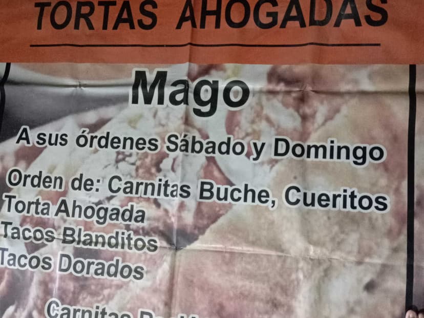 Tortas ahogadas Mago