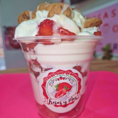 Fresas con Crema Mini Chips