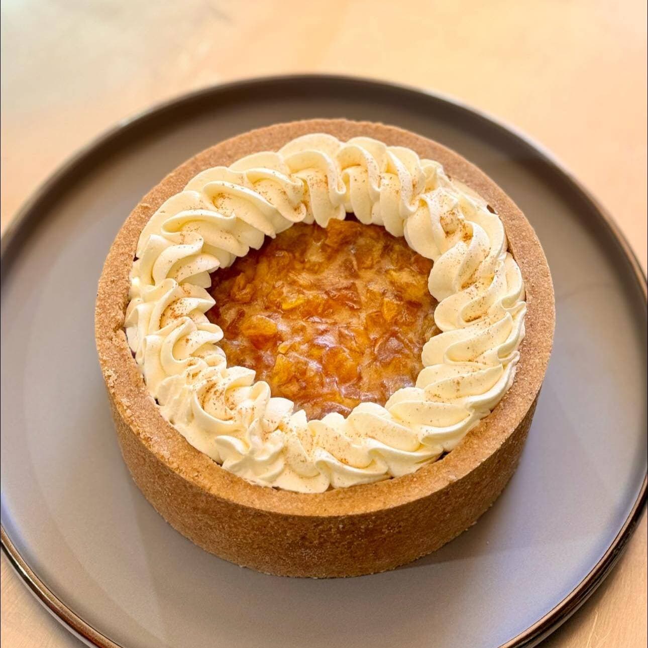 Cheesecake Horneado De Manzana