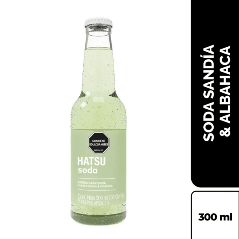 Soda HATSU Sandia Albahaca 300 Ml