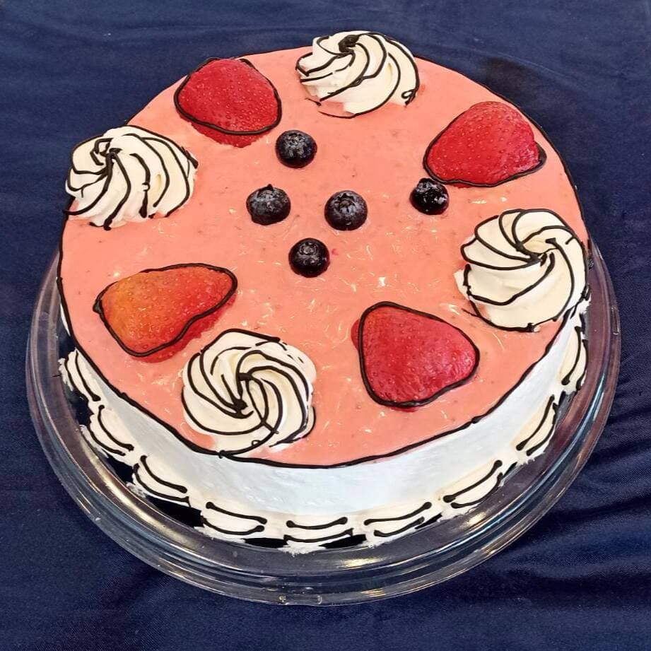 Snow Cake Fresa Cómic.Grande.