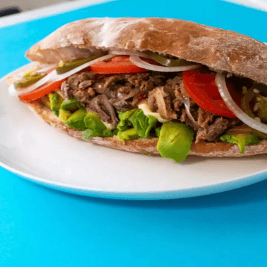 Lonche de Bistec