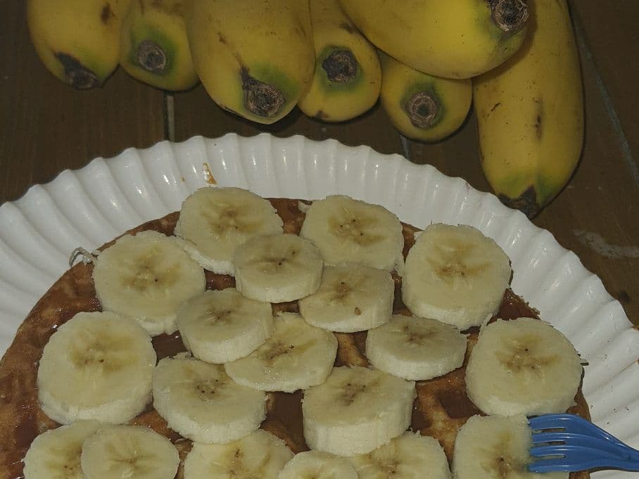 Waffle Lechera y Plátano
