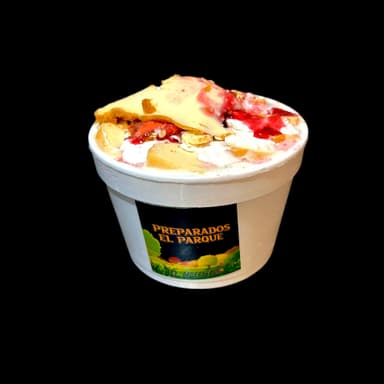 Fresas con crema con Cheesecake de Zarzamora