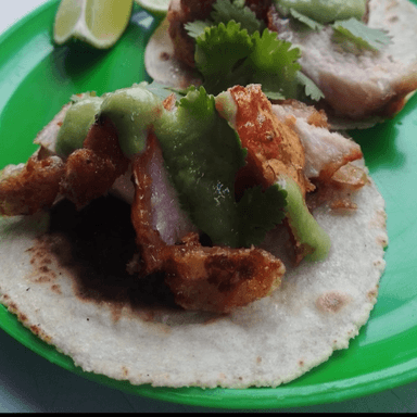 Taco de Chicharrón con Carne