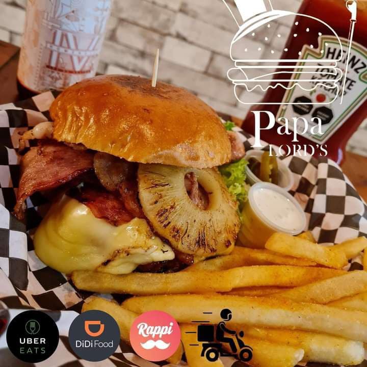 Combo Burger Lord Mawl y Coca Cola