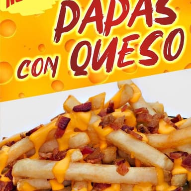 Papas con Queso y Tocino