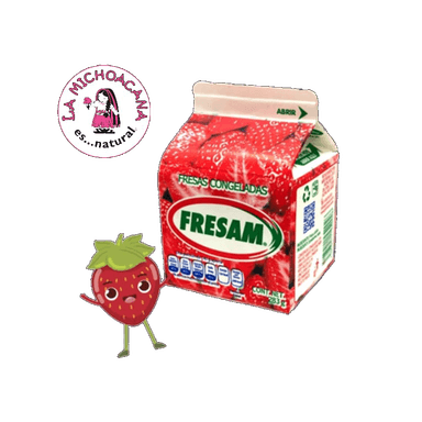 Fresas Congeladas con Crema