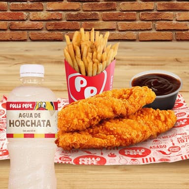 2 Tenders + Papas Chicas + Agua