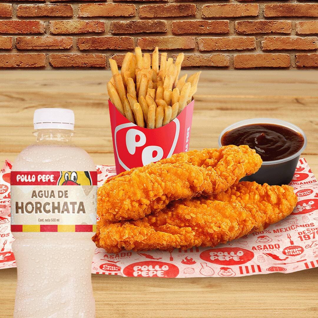 2 Tenders + Papas Chicas + Agua