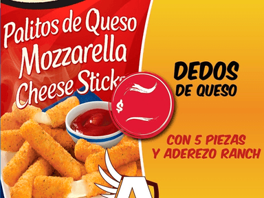 Dedos de Queso Mozzarella