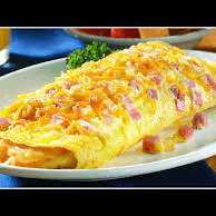 Huevos en Omelette con Pollo