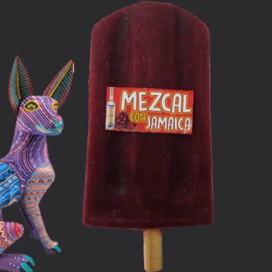 Paleta de Mezcal con Jamaica
