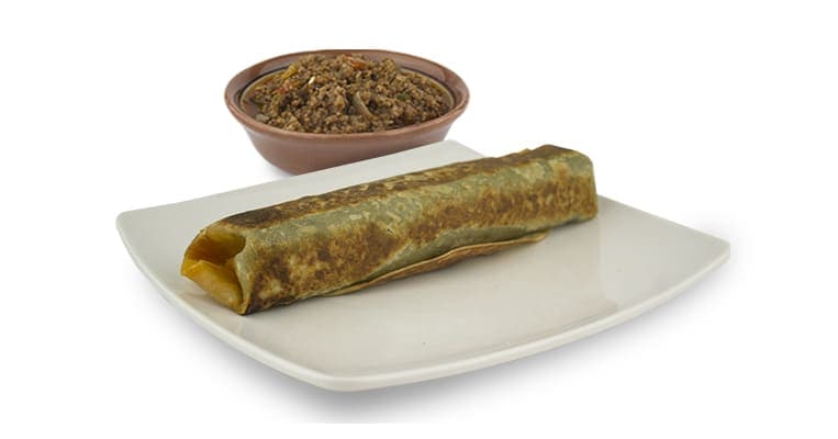 Burrito de papa de picadillo