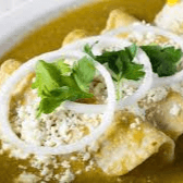 Enchiladas Verdes de Queso