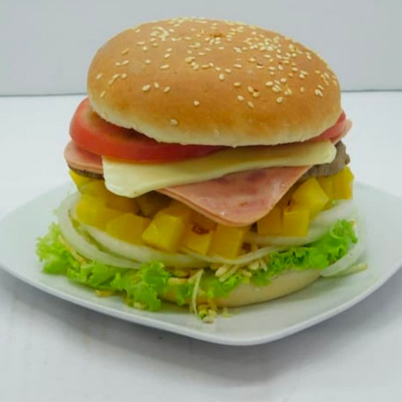 Hamburguesa Hawaiana de Carne