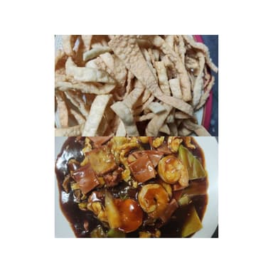 Chou Min salsa especial y verdura  medio炸面