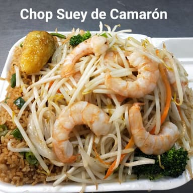 Lonche 18 Chop Suey de Camaron