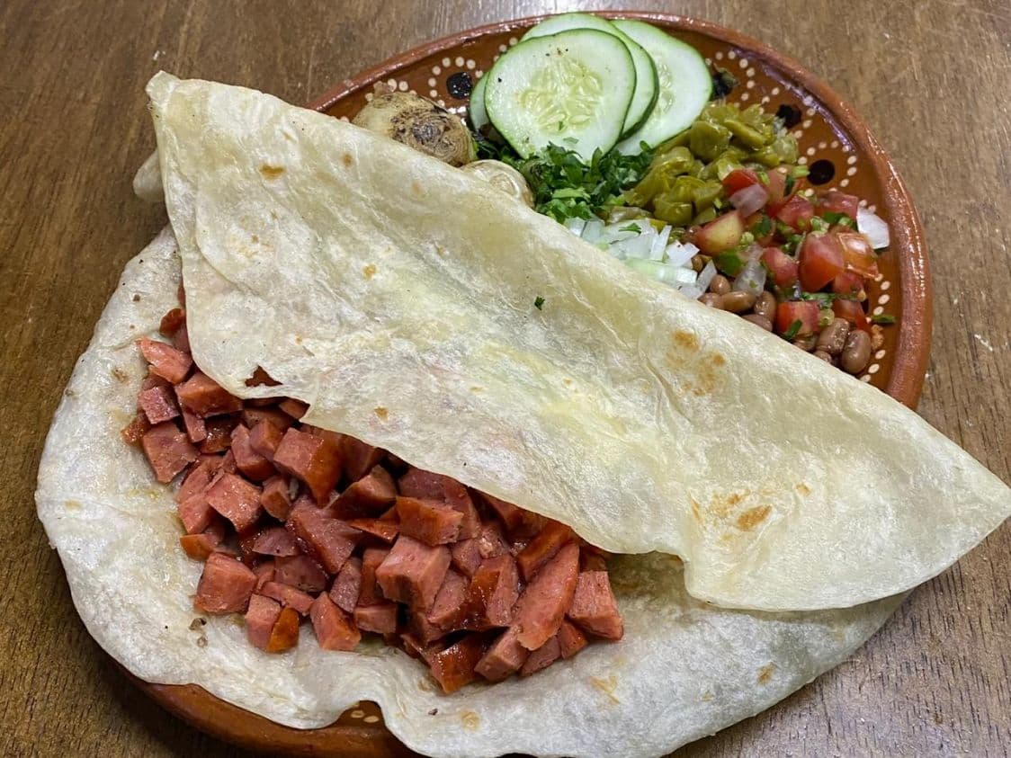 Quesadilla de Harina de Chorizo