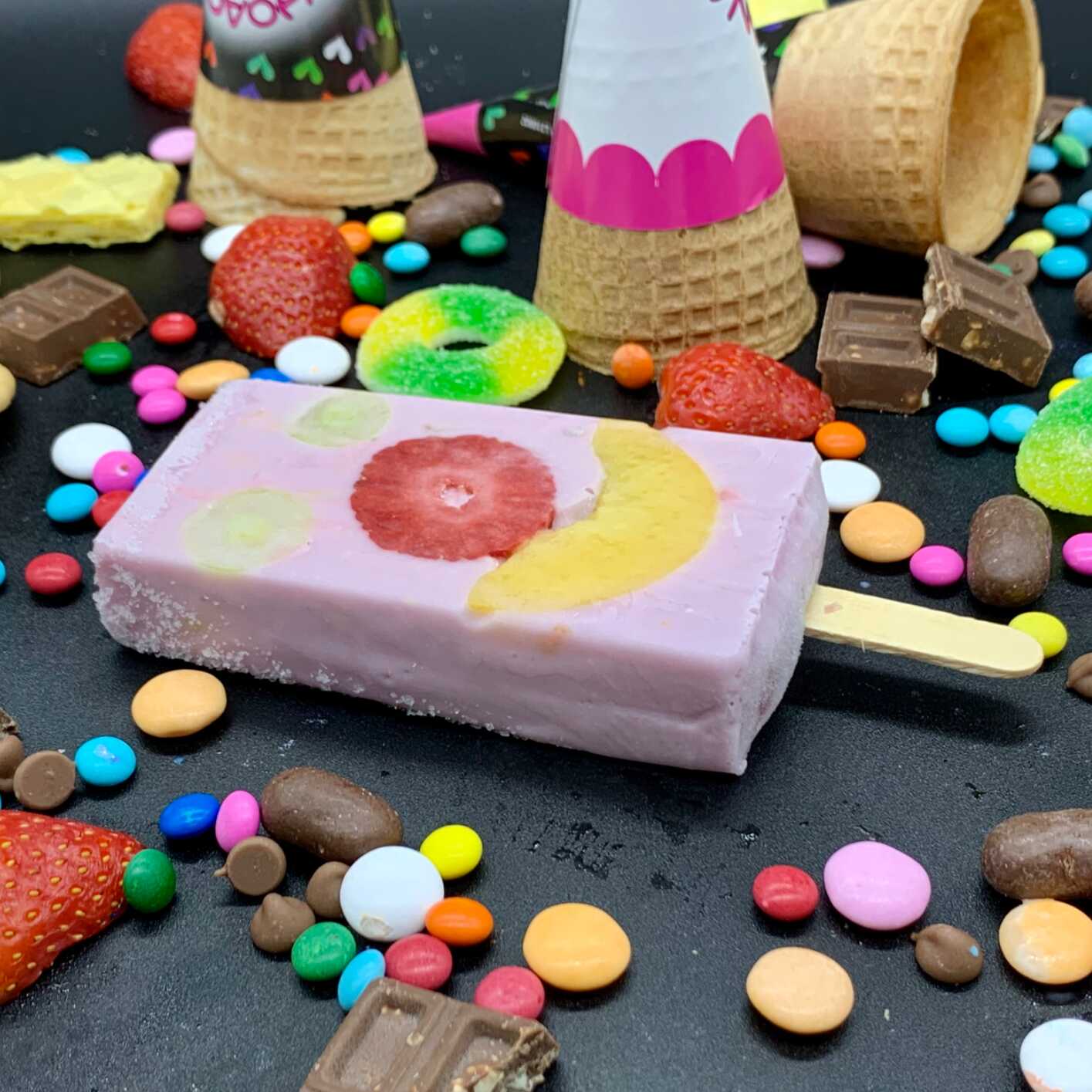Paleta de Taro con Frutas
