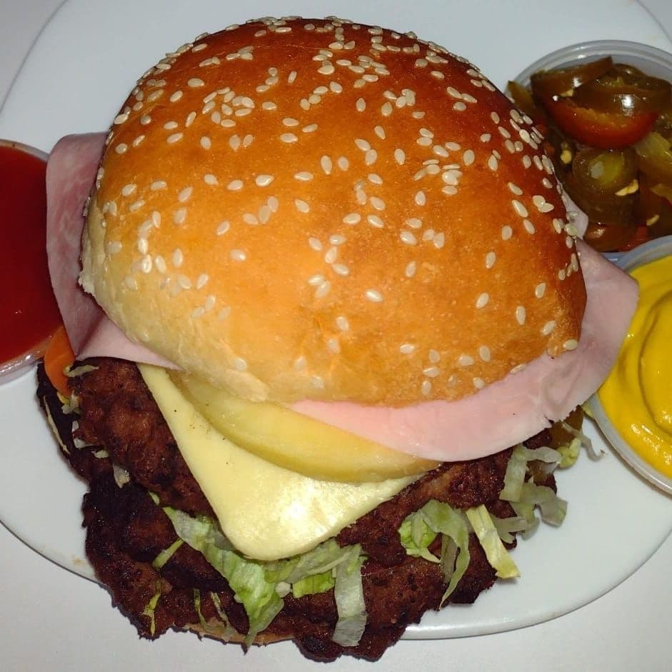 Hamburguesa Doble Carne Hawaiana
