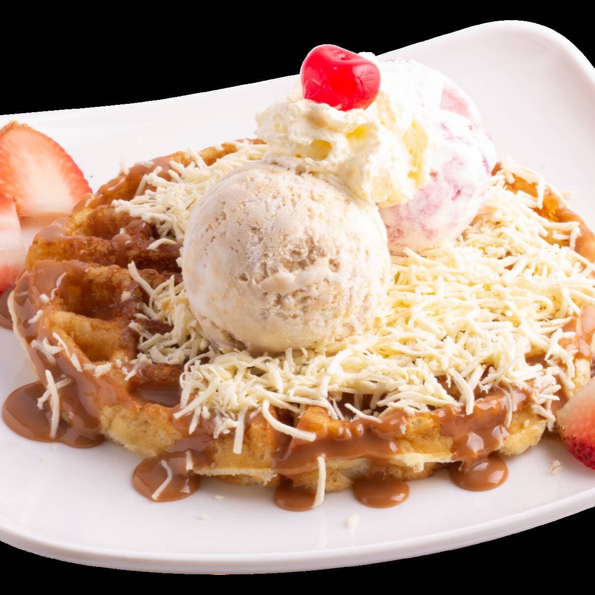 Waffle Arequipe Queso