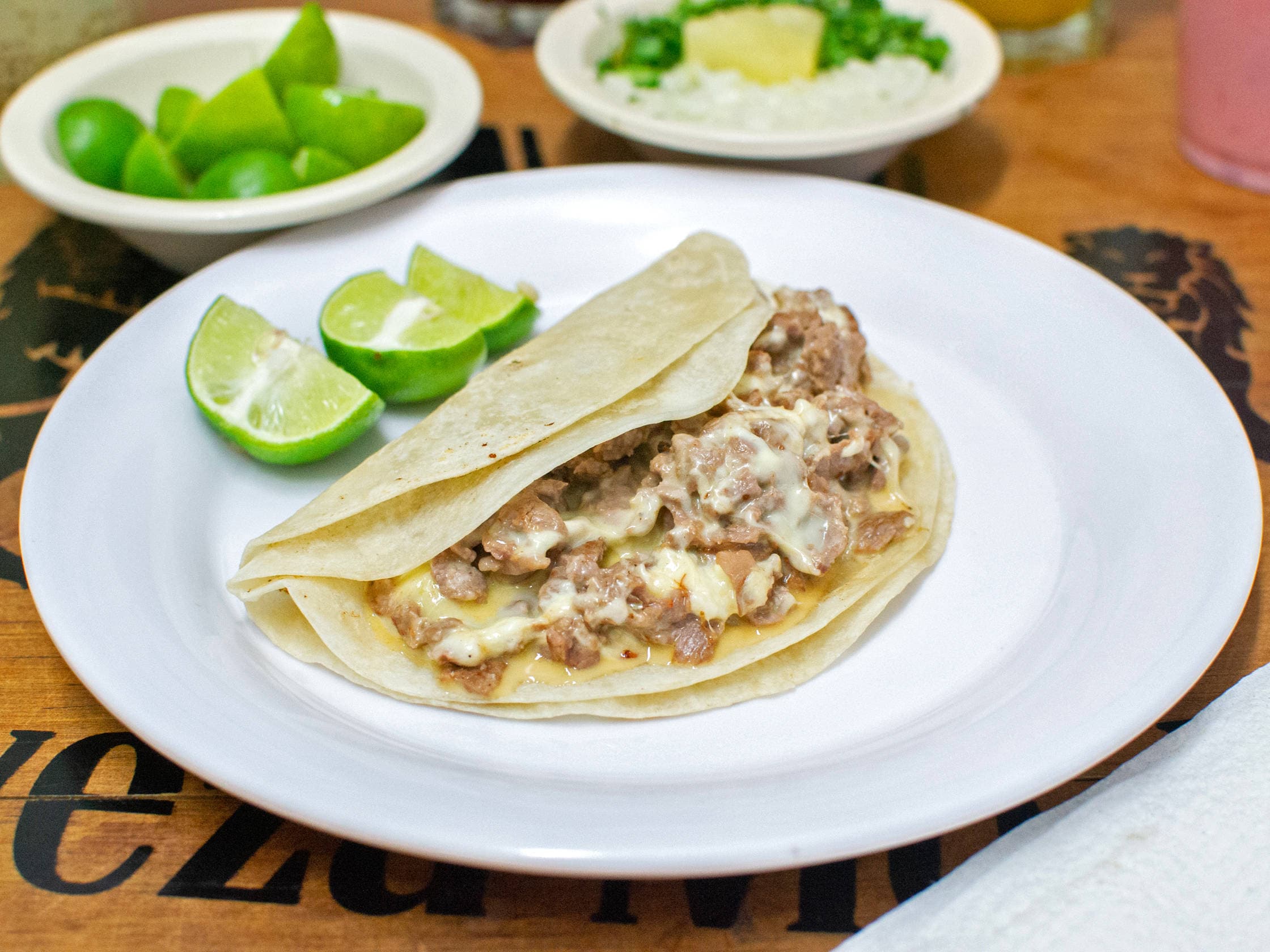 Bistec con Queso