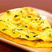 Omelette con Asada