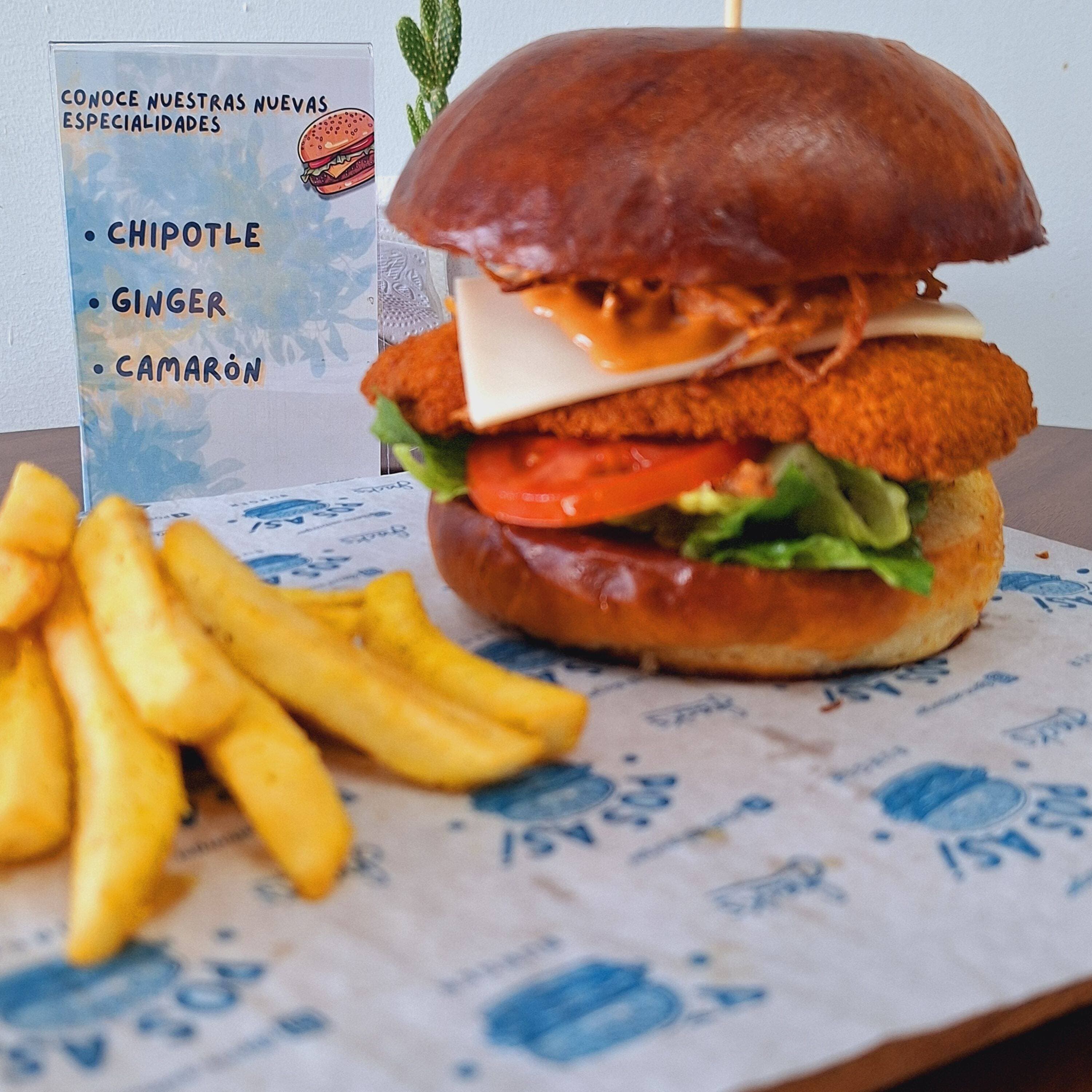 Ginger Burger + Papas