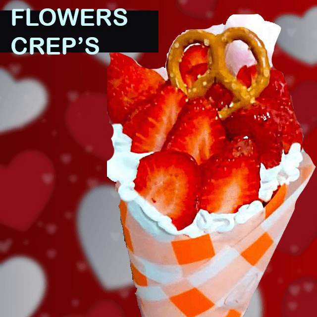 Flower - Crep's (crepa en forma de rosa)