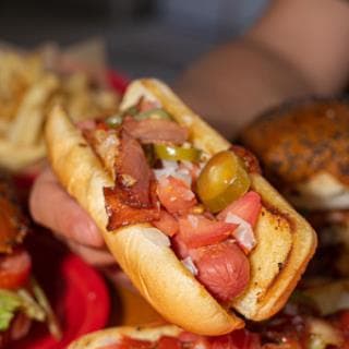 HOT DOG CON TOCINO