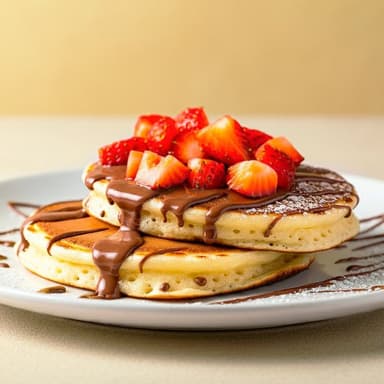 Pancakes Nutella y Fresa