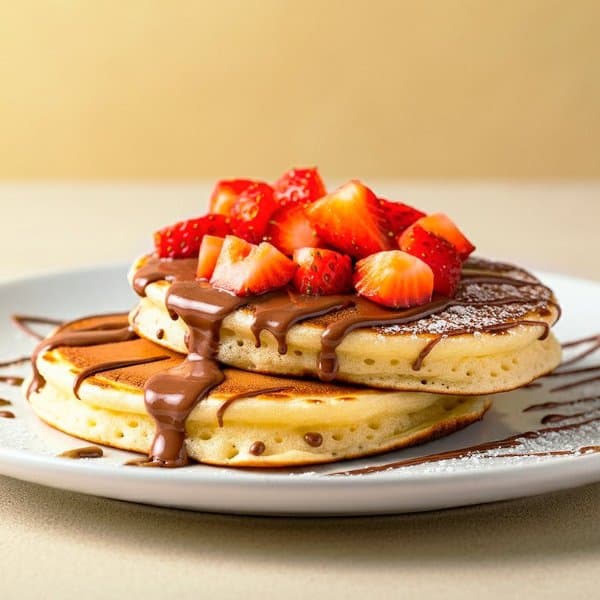 Pancakes Nutella y Fresa