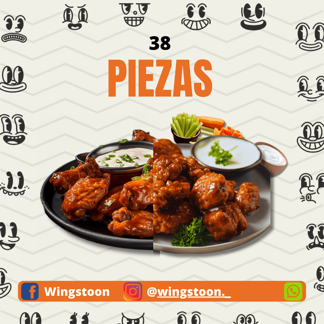 Boneless o Alitas 38 Piezas