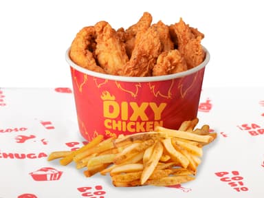12 Dixy Tiras & Papas Francesas Grandes