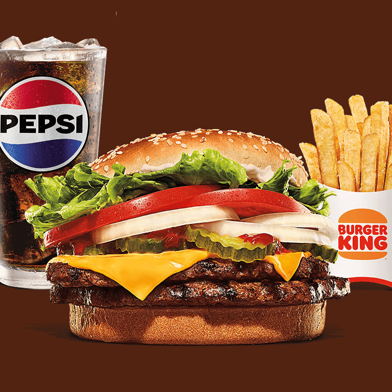 Combo Grande Whopper Doble con Queso