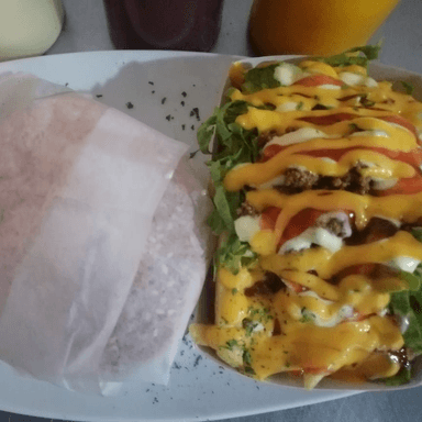 Hamburguesa con Papicarne