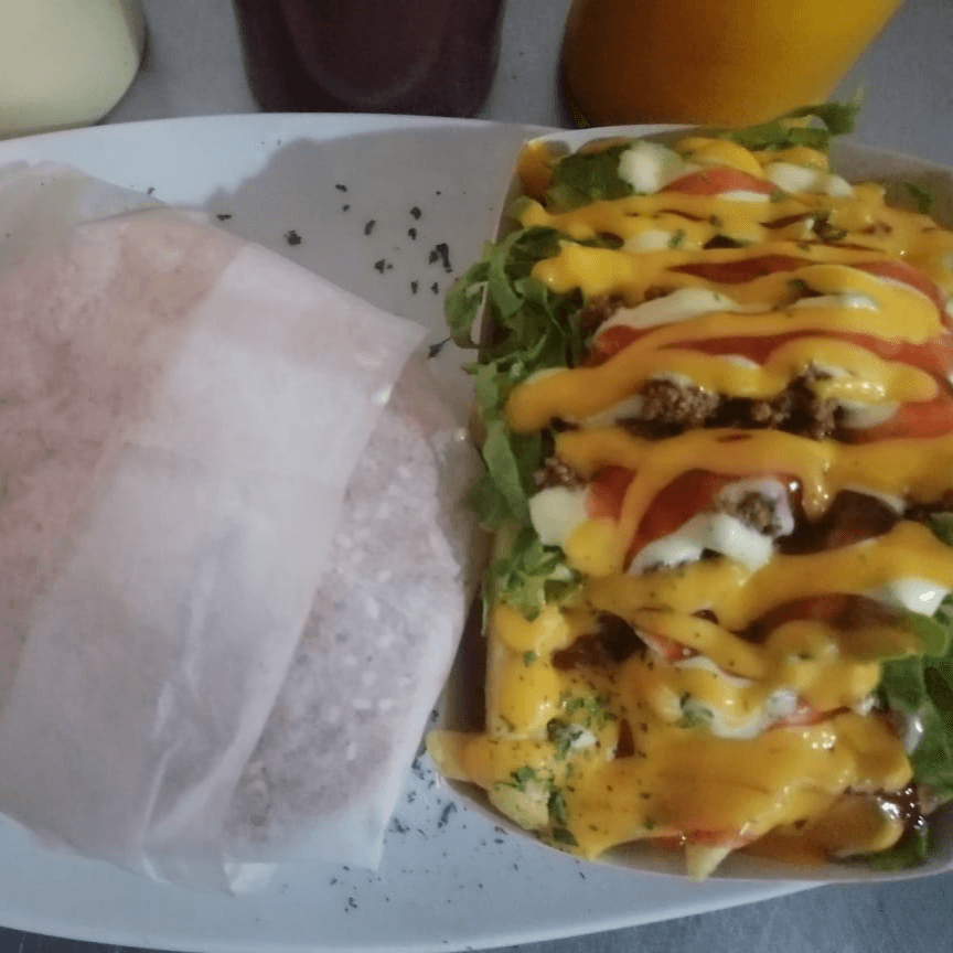 Hamburguesa con Papicarne